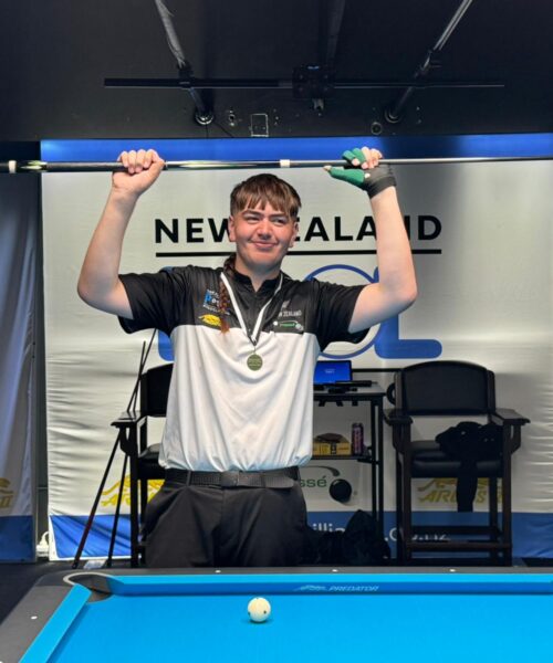 Manaia McQueen dominates the NZPA Predator New Zealand U19 Boys 8-Ball Championship